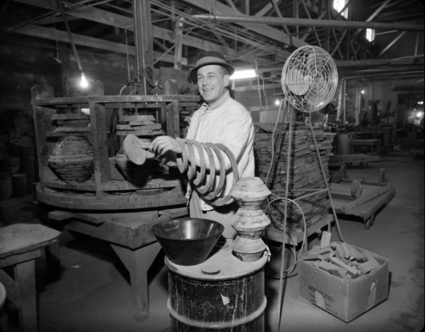 Fred Gardner, operator of the Burl Walnut Manufacturing Company